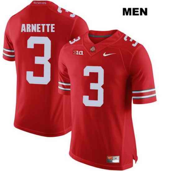 Damon Arnette Ohio State Buckeyes Authentic Nike Mens  3 Stitched Red College Football Jersey Jersey